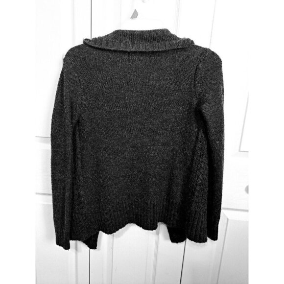 American Eagle Outfitters Women's M Gray Wool Blend Open Front Cardigan - Picture 4 of 6